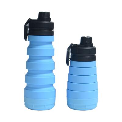 China Sustainable Large Capacity Folding Water Bottle Child Outdoor Sports Silicone Silicone Water Cup for sale