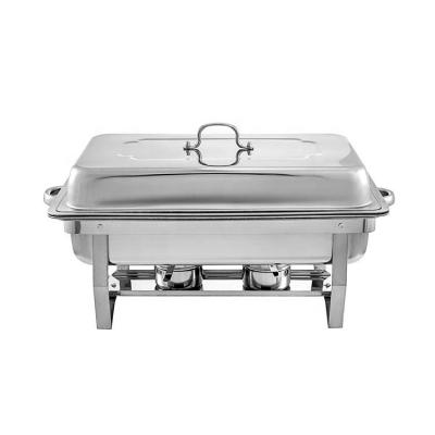 China 410 Stainless Steel 410 Stainless Steel Kitchen Tools Rectangular Chafing Dish for sale