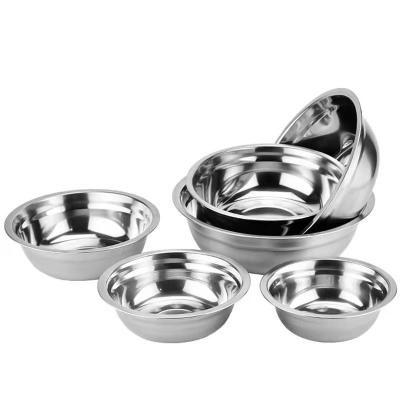 China Various Sizes Kitchen Utensil Soup Stainless Steel Sink Sustainable Cheap Rice Bowl for sale