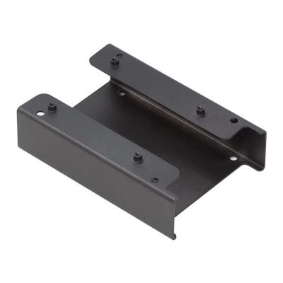 China Automotive Parts Sheet Metal Stamping Bending Brackets Matte Black Decorative Metal Connecting Bracket for sale