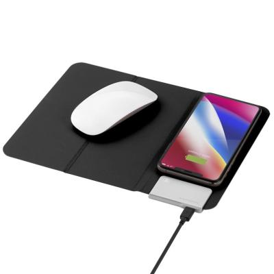 China New Design Devices Qi-enabled Wireless Charging Mouse Pad Table Mouse Wireless Charging Pad for sale