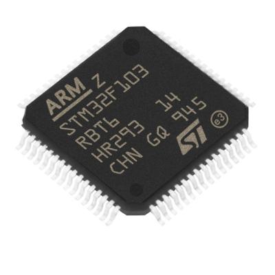 China STM32F103RBT6 Microcontrollers Standard Electronic IC MCU 32BIT 128KB FLASH Component 64LQFP for sale