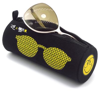 China Big Logo Soft Glasses Zipper Box Travel Sunglasses Carrying Case Wholesale Custom Fabric Eco-friendly Light for sale