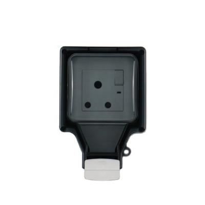 China Convenient Security 86 Type IP66 Waterproof Socket With Integrated Switch And 16A South African Socket for sale