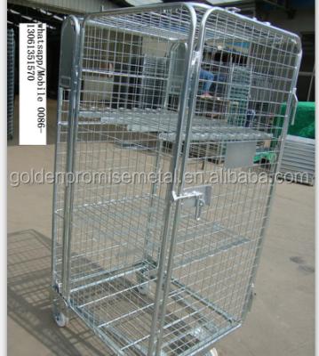 China Steel Pipe Logistics Carts Roll Cage Roll Container Cart for sale