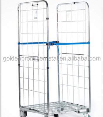 China Logistics Carts Steel Roll Cage Hand Cart 2m3 for sale