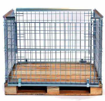 China Welded Wire Reinforced/Galvanized Stackable Iron Mesh Cages for sale