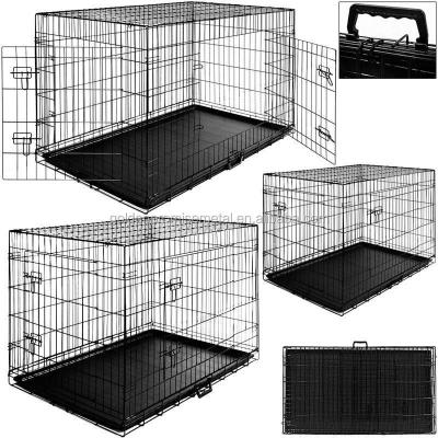 China Foldable Pet Dog Kennel Mesh Dog Crate Dog Cages Wire Cheap Eco-friendly Viable Hot Sale for sale