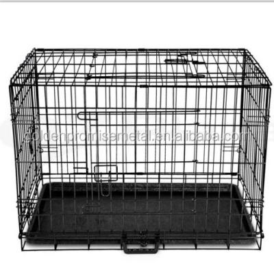 China Wholesale Cheap Viable Pet Crate Collapsible Foldable Metal Wire Cage Portable Dog Kennel Pet Dog Kennel Dog Kennel for sale