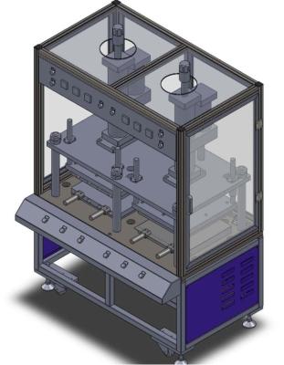 China Semi Automatic Lithium Ion Battery Manufacturing Machines For Cold Hot Pressing for sale