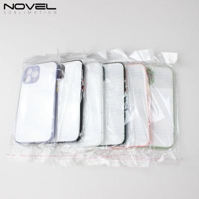 China Hot Selling Fancy Empty Shockproof Sublimation Glass Phone Case For iPhone 13 Series for sale