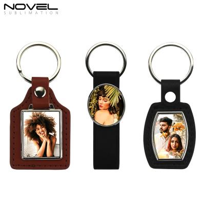 China Fashionable Wholesales Mask Heat Transfer PU Back Key Chain With Different Shape for sale