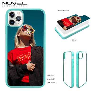 China Colorful DIY 2D Shockproof Empty Heat Transfer TPU Mobile Phone Case For iPhone 11 Pro Max for sale