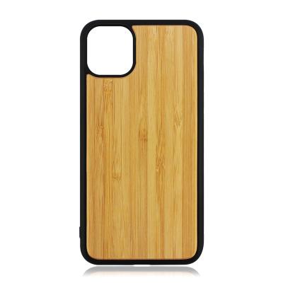 China New Arrival Sublimation White Fashion 2D TPU Bamboo Wooden Phone Case For iPhone 11 for sale