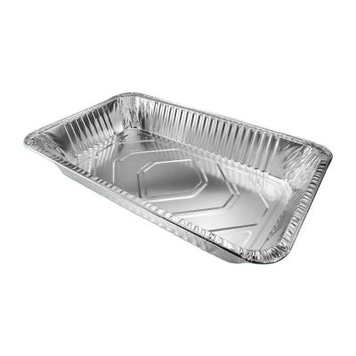 China Large Recyclable Aluminum Foil Catering Buffet Steam Table Pans Cooking Tray for sale