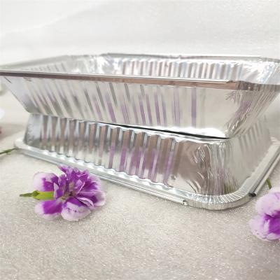 China XS5895X Disposable And Eco Friendly Aluminum Foil Container Take Out Filters Fast Food Aluminum Tray 850ml for sale