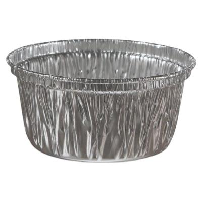 China Beef Disposable and Eco-Friendly Disposable Dough Bowl Aluminum Round Tin Foil Cup Small Food Grade Takeout Pans for sale