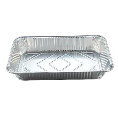 China Recyclable Sturdy Natural Aluminum Foil Food Deep Pan For Catering Service for sale