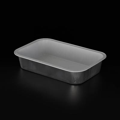 China Freezer-to-oven convenience good quality 350ml aluminum foil airline casserole/food container/meal tray for sale