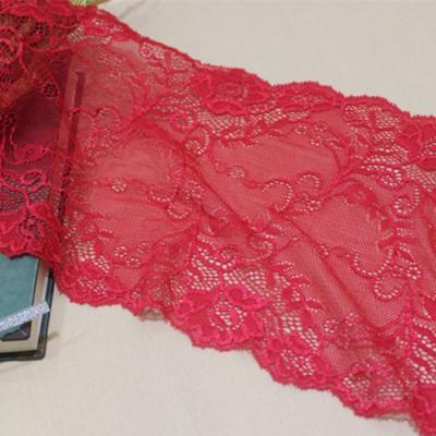 China Elastic Comfortable Stretch Skin-friendly And Breathable Lace Up Red Lace Trim Lingerie for sale