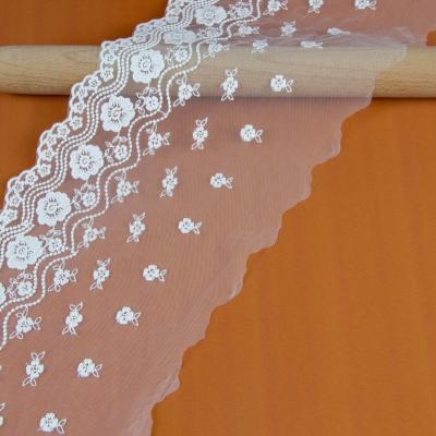 China Other Product Embroidery 2021 New Mesh Lace Embroidery Trim Wholesale for sale