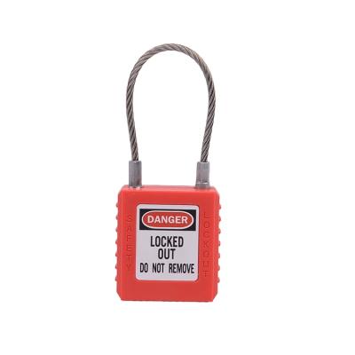 China Installation Safety Industrial Lockout Padlocks With Automatic Automatic Hardened Steel Wire for sale