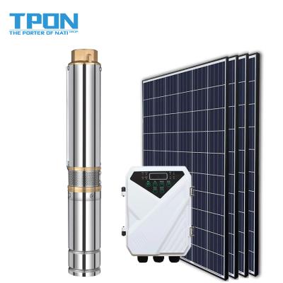 China High Efficiency 4 Inch DC Water Pump 1500w Solar Pump Solar Power Deep Well Solar Pump for sale