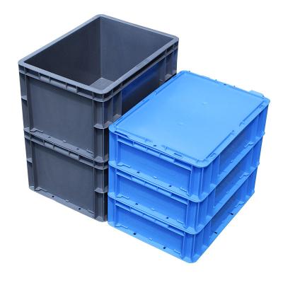 China Strong box with cover European standard EU auto parts box workshop warehouse turnover box plastic thickened storage box for sale