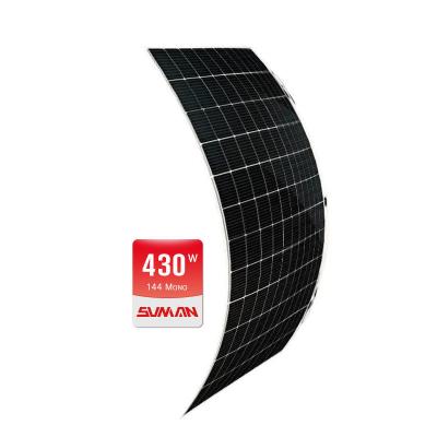 China Pedido OEM Apoyado 100w Panel solar flexible para RV Caravana Barco Yacht Área remota en venta