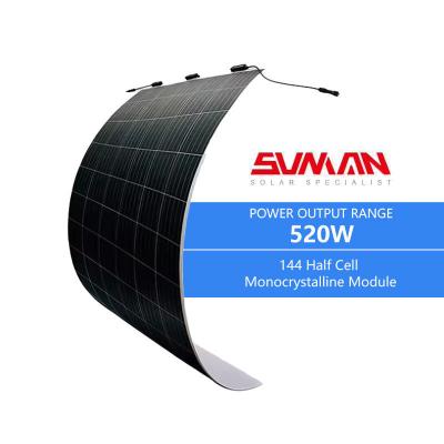 China Eficiencia del panel 20,4% ETFE Panel solar flexible 520W para energía renovable de Sunman en venta