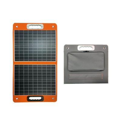 China 60W Black Mono Foldable Solar Panel Lightweight And Portable for sale