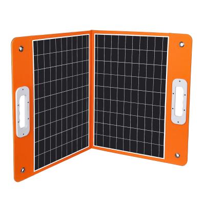 China Panel solar plegable 12V 100W 60W 200W para acampar Cargador portátil de energía exterior en venta