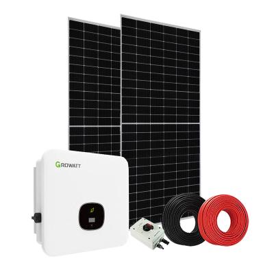 China 10Kw 20Kw 30Kw Sistema de energía solar Pv Kit de energía solar en la red Sistema de generador solar híbrido en venta