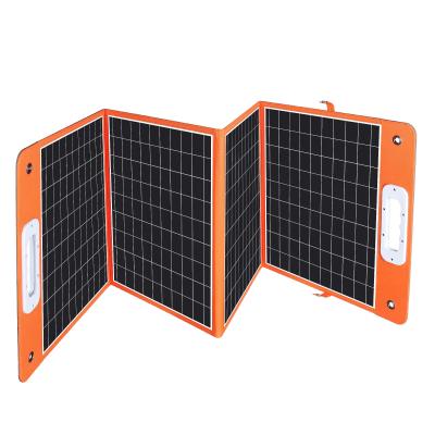 China Cargador de paneles solares Sunpower plegable de 100W con puerto de corriente continua USB tipo-c para camping y RV en venta