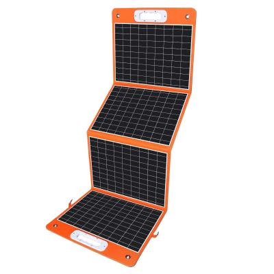 China Cargador de paneles solares plegables para camping 155 * 40cm Desdoblado 100W 23% de eficiencia Monocristalino en venta