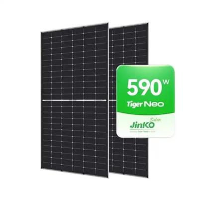 Cina 2.0mm Vetro frontale Jinko Tiger Neo tipo N 72HL4-BDV 570-590 Watt Pannello solare 2278*1134*30mm in vendita