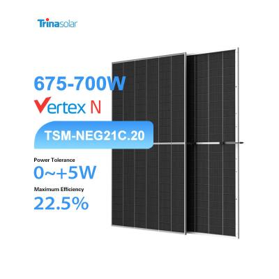 China Trina Solar NEG21C.20 painéis solares bifaciais 675W-700W série de painéis para sistema de energia solar à venda