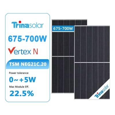 Chine TS4* Connecteur 670W 700W Trina Panneaux solaires Énergie Modules PV Panneau Solaire Pour maison à vendre