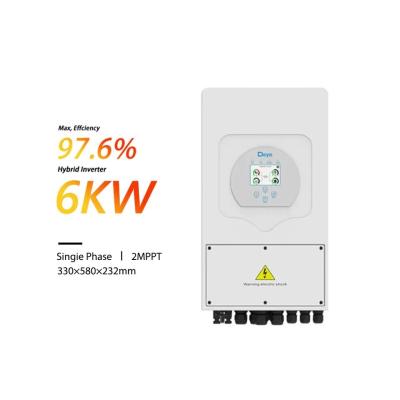 Chine Deye SUN-5K-SG03LP1-EU Inverseur hybride solaire 3.6KW 5KW 6KW UE Protection des stocks IP65 à vendre