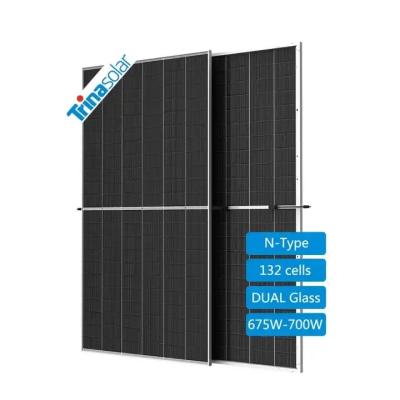 China POE/EVA Encapsulant Material 675W 685W 695W 700W Trina Solar Pv Panels for Solar Farms for sale