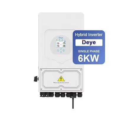 China Deye 6kw-omvormer SUN-6K-SG03LP1-EU Eenfasige EU-versie met en IP65-bescherming Te koop