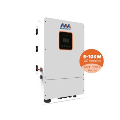 China LCD-scherm Megarevo Hybride Inverter R5KLNA 8kw 10kw 120 240Vac Split Phase Off Grid Zonne-inverter voor thuis Te koop