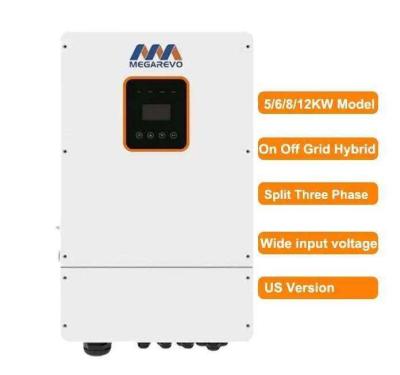 China 5kw 6kw 8kw 10kw Inversor de fase dividida 120v 240v 48v Mppt de baixa frequência Inversores híbridos de energia solar offgrid à venda