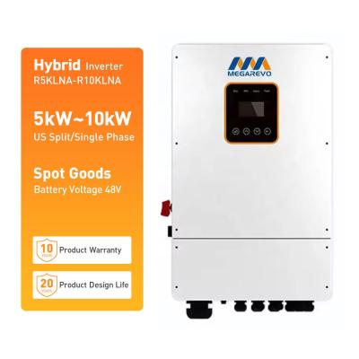 China 5KW R5KLNA Megarevo US-Version Hybrid-Wechselrichter Spaltphasen-Energiespeicher Heim-Wechselrichter zu verkaufen