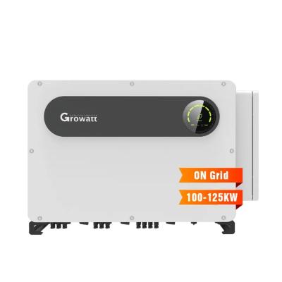 China 98.8% Growatt Alta Potência Na Rede Inverter MAX 100-125KTL3-X LV 100KW 110KW 125KW à venda