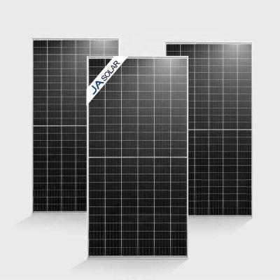 China 2.0mm Tempered Low Iron Glass JA Solar N-Type Bifacial Double Glass 625W Mono Module for sale