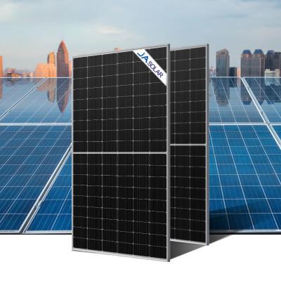 China JA Solar Panels 590W Half-Cell Panels Solar 595W 600W 605W 610W 615W N-Type Bifacial for sale