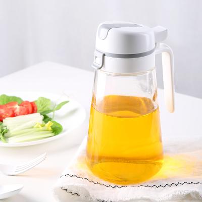 China Hot Sale Freshness Preservation Kitchen Cooking Automatic Cook Glass Oil Bottle With Handle for sale