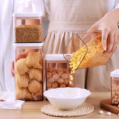 China Freshness Preservation METKA 700ml Reusable Eco-friendly Pantry Rice Cereal Food Container Airtight Container for sale