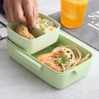 China Sealed Plastic Kitchen Insulated Container Microwavable Bento Food Storage Box Food Storage Box for sale